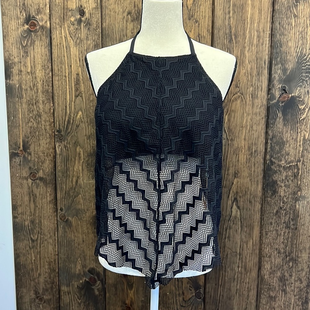 Kona Sol Tankini Top Size: XL (16-18) Color: Black